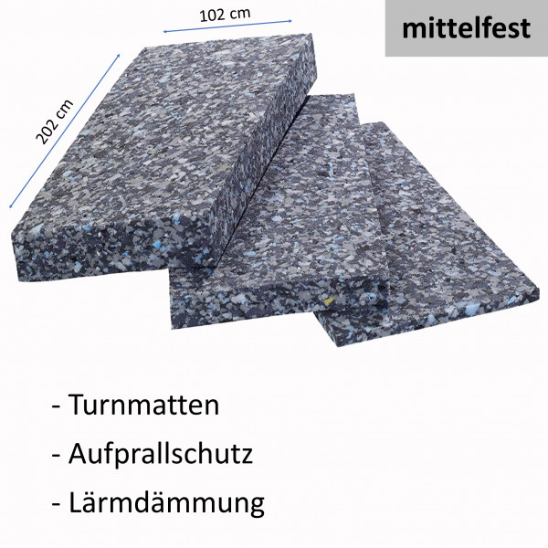 Verbundschaum Platte RG 80 / 202x102cm Stärke 1-10cm / mittelfest