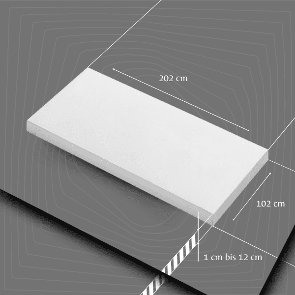 Schaumstoffplatte Softpur 80x50x3 cm