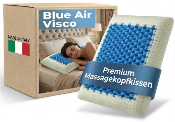 Blue Air Visco Massagekopfkissen für traumhaften Schlaf