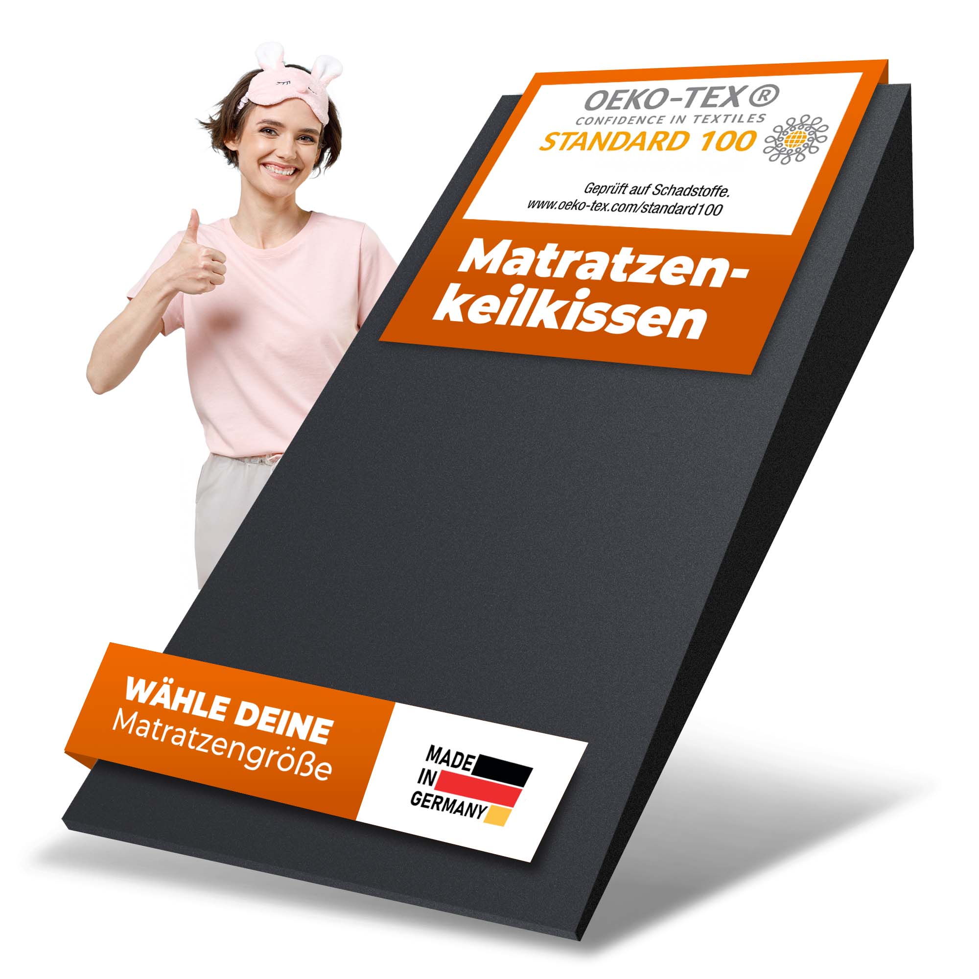 Keilmatratze für gesunden Schlaf: Neigung für bessere Atmung & Refluxprävention