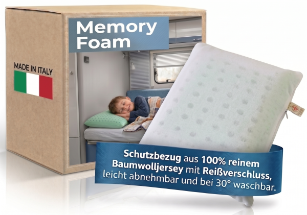 Visco Reisekissen mit Baumwollbezug