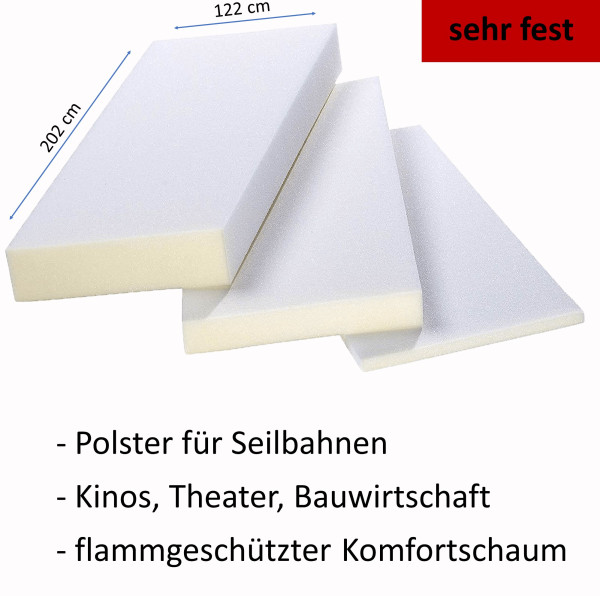 Schaumstoff Platte FFS 5560 B1 202x122cm 1-10cm / sehr fest