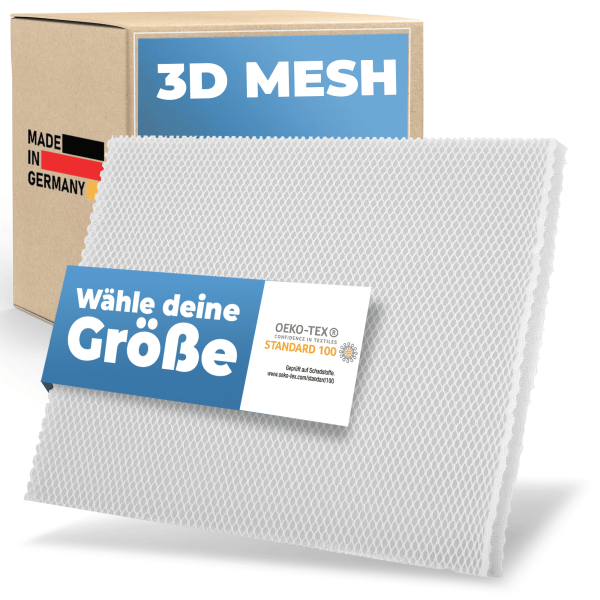 Matratzenunterlage 3D Air-Mesh — 20 mm | Atmungsaktiv &amp; Hygienisch