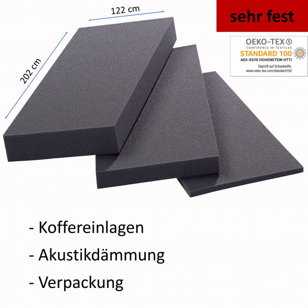 Schaumstoff Platte FSA 2560 202x122cm 1-10cm / sehr fest