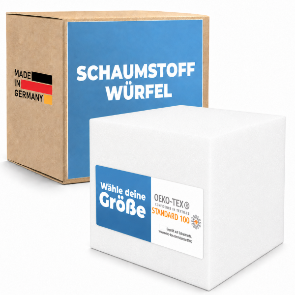Schaumstoff Würfel - Sitzwürfel [Ohne Bezug] Bandscheibenwürfel zur Unterstützung der Rückengesundhe