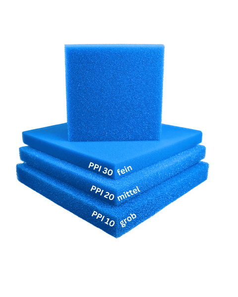 Filterschaum | Filterschaumstoff PPI10/20/30| Schaumstoff für Teichfilter